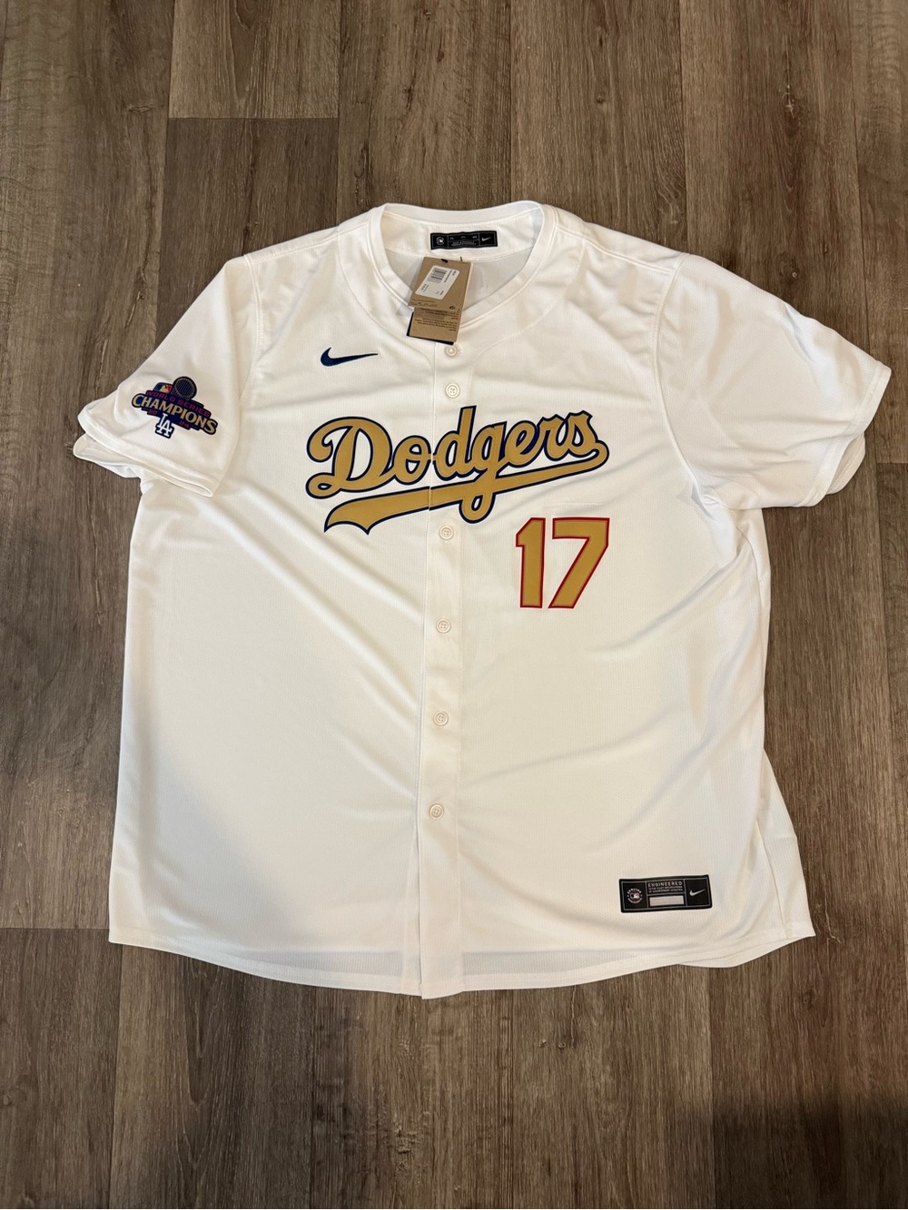Shohei Ohtani Los Angeles Dodgers Nike 2025 Gold Collection Kanji Limited Jersey